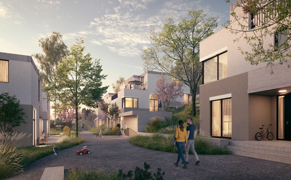 Impressionen aus dem Wohnquartier Usserbärg in Beringen.